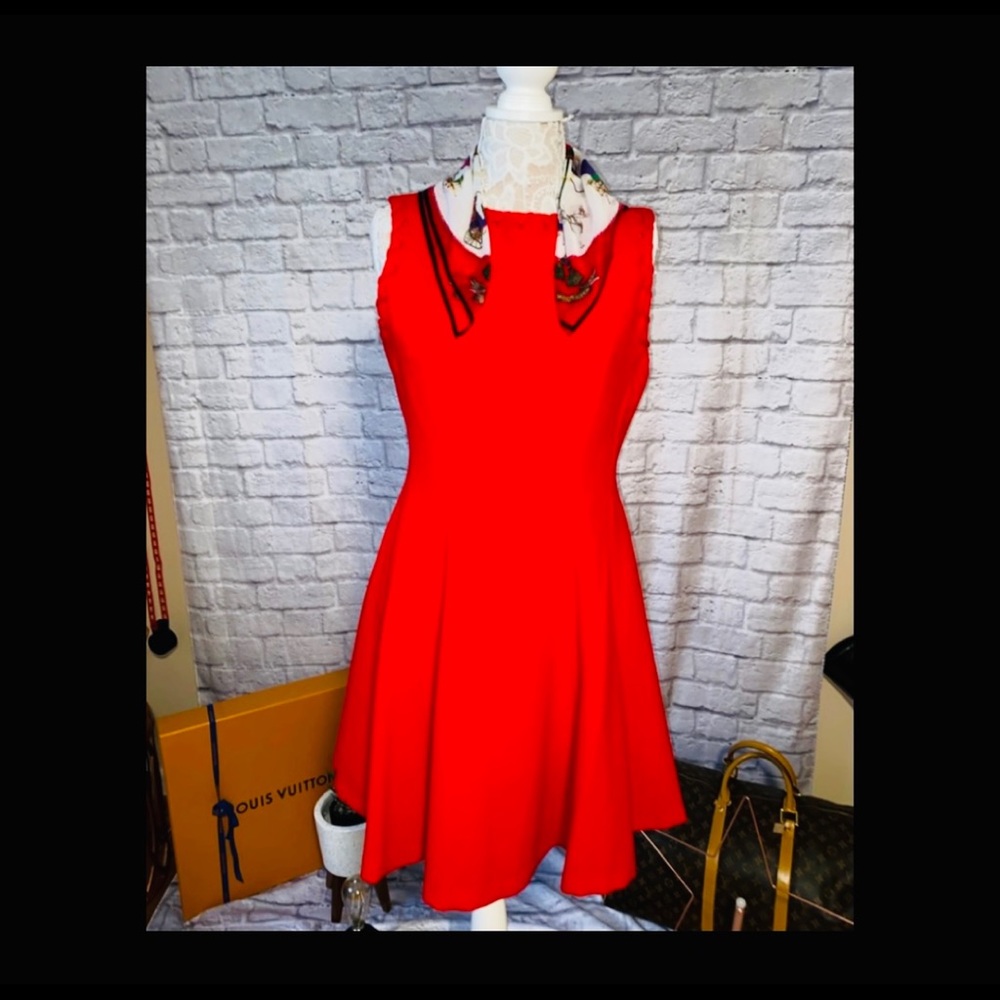 JULIAN TAYLOR NEW YORK - RED DRESS - Picture 2 of 4